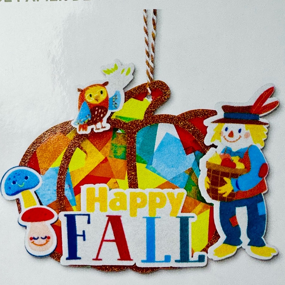 Happy Fall Thanksgiving Halloween Tissue Paper Kids Craft 6+